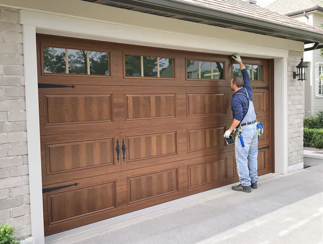 Custom garage door showcase by West Palm Beach Garage Door Repair in West Palm Beach