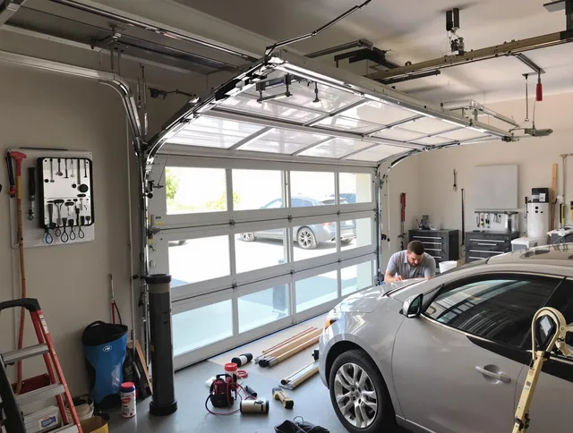 Garage door noise reduction service by West Palm Beach Garage Door Repair in West Palm Beach