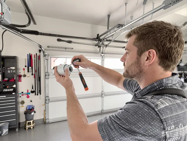 Garage door opener repair service by West Palm Beach Garage Door Repair in West Palm Beach